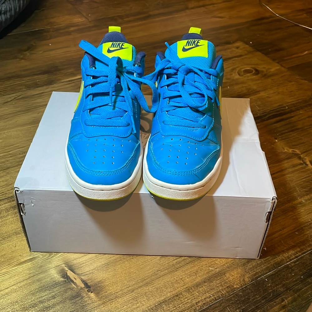 Nike Court Borough Low 2, Laser Blue Lemon Venom Colorway